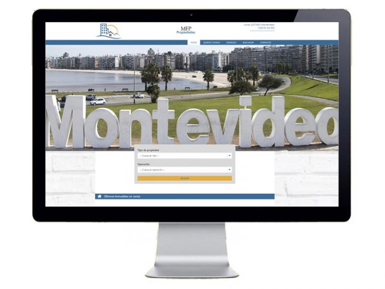 Pantallazo de diseño web