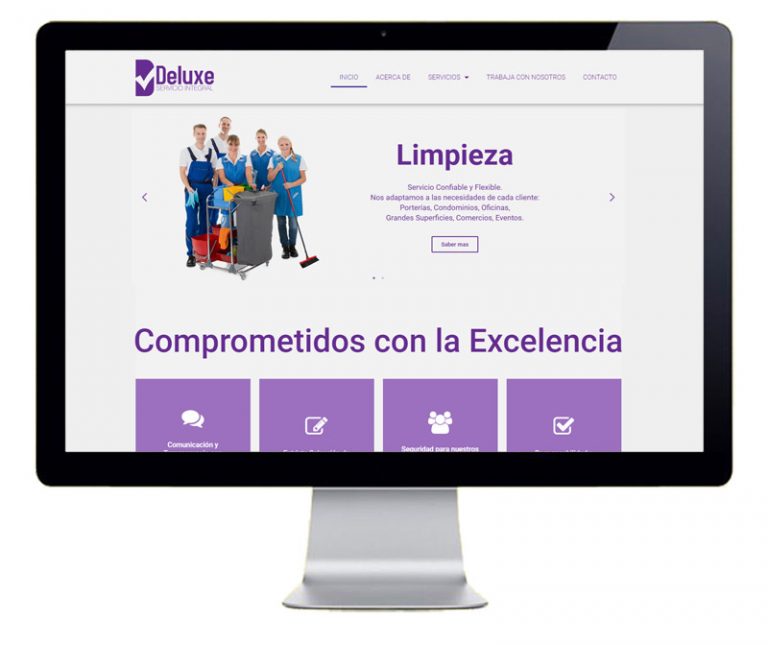 Diseño web con sección dinámica de servicios