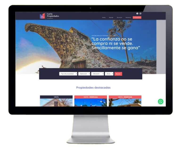 Diseño web para inmobiliaria