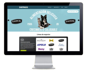 Diseño de pagina web para Districo