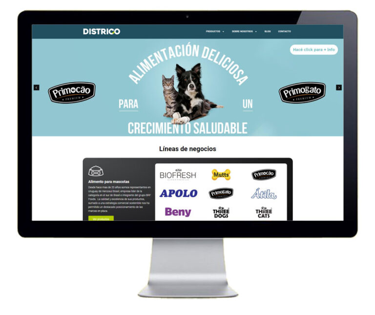 Diseño de pagina web para Districo