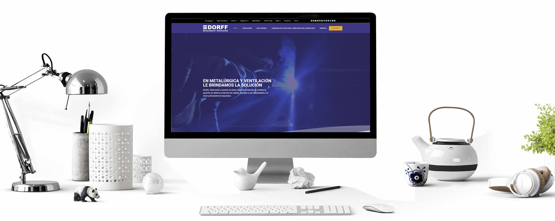 Diseño de pagina web para empresa metalurgica